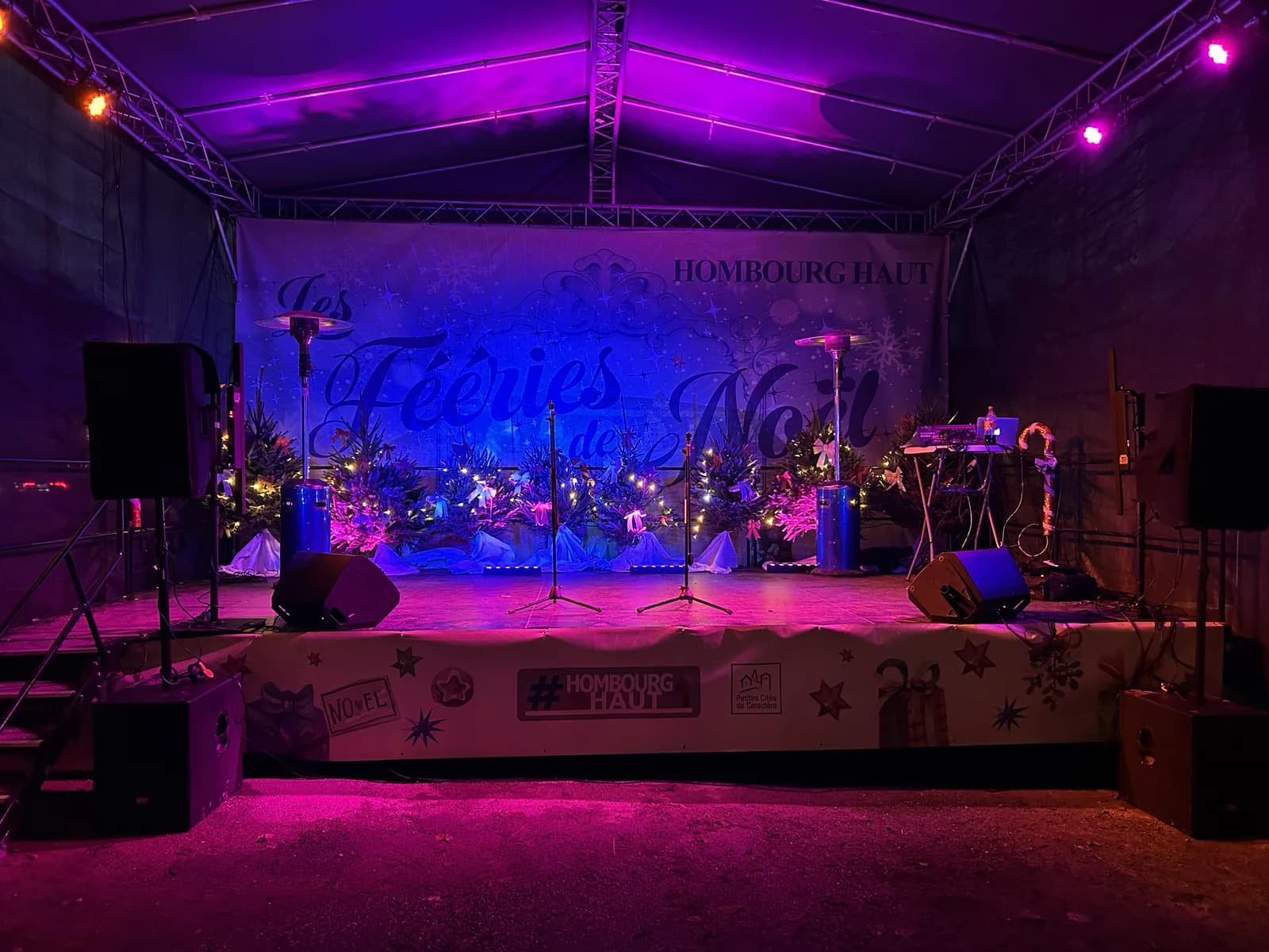 Fête communale en extérieur